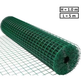 Електрозаварена мрежа HOBBY FENCE с PVC покритие, RO 82014, 19 x 19 mm, ø 0.9 mm, зелен цвят - ogradina.bg