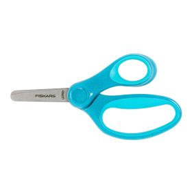 Детска ножица Fiskars Kids със син брокат, 13 cm, за деца 6+ години 1064073 - ogradina.bg