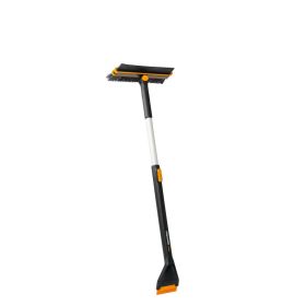 Телескопична въртяща се четка и стъргалка Fiskars X-series™ 96–121 cm 1078492 - ogradina.bg