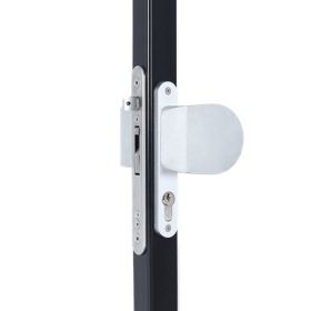 Комплект заоблени алуминиеви дръжки 3006HOLD-PAD Locinox едностранно фиксирани с предпазни планки предназначени за брави за вграждане - ogradina.bg