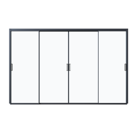 Плъзгаща се стъклена врата за пергола ROSSIMA L=4.0 m FR-PG 85190 - ogradina.bg