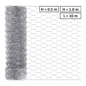 Хексагонална мрежа HOBBY FENCE, RO 81888, RO 81895, H = 0.5 m, 1.0 m L=10 m, поцинкована - ogradina.bg