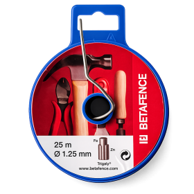 Тел на ролка BETAFENCE ∅ 1.25 mm, L=25 m, поцинкована 011517 - ogradina.bg