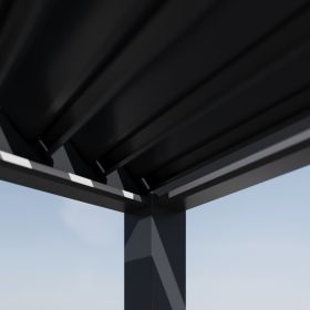 Комплект 2 броя алуминиеви греди с вградено LED осветление за пергола ROSSIMA L=3 m - ogradina.bg