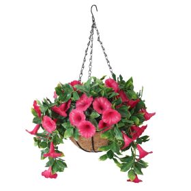 Декоративна висяща кошница тъмнорозова ПЕТУНИЯ UV ∅33 cm MZ 172004B - ogradina.bg