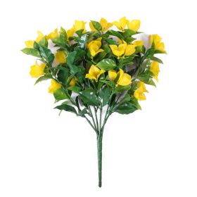 Изкуствен храст жълта БУГЕНВИЛЕЯ UV H=43 cm MZ 187045AE - ogradina.bg