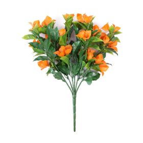 Изкуствен храст оранжева БУГЕНВИЛЕЯ UV H=43 cm MZ 187045AF - ogradina.bg