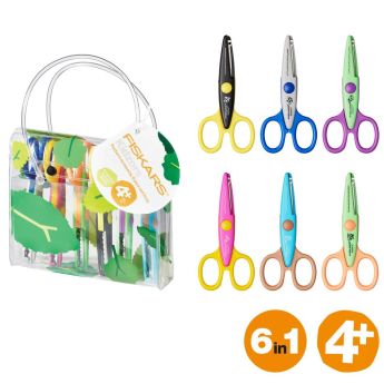 Детски комплект декоративни ножици Fiskars Kidzors™, 6 броя - ogradina.bg
