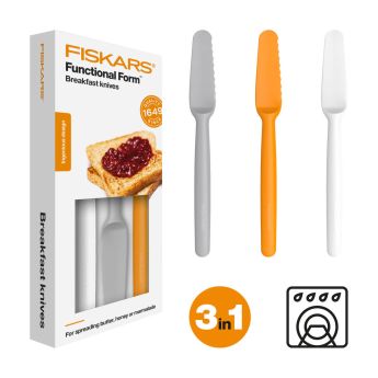 Комплект ножове за закуска Fiskars Functional Form 1016121 - ogradina.bg