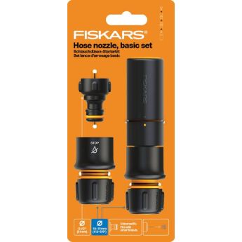 Комплект 1/2" струйник и конектори (бързи връзки) Fiskars - ogradina.bg