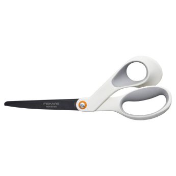 Универсална ножица Fiskars с незалепващо покритие на остриетата, 21 cm - ogradina.bg