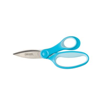 Детска ножица за картон и тел Fiskars Kids, 15 cm, за деца 8+ години 1082506 - ogradina.bg