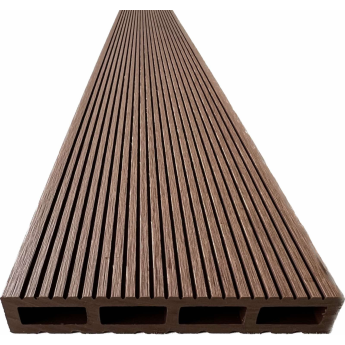 WPC дъска Rossima за огради и облицовки, 120x20x2000 mm, цвят тиково дърво - ogradina.bg