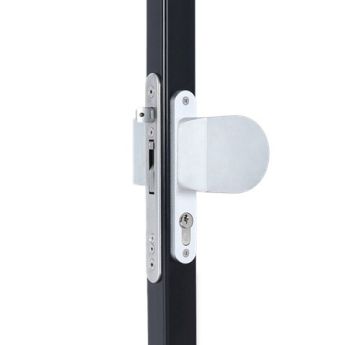 Комплект заоблени алуминиеви дръжки 3006HOLD-PAD Locinox едностранно фиксирани с предпазни планки предназначени за брави за вграждане - ogradina.bg