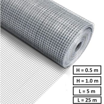 Електрозаварена мрежа HOBBY FENCE, RO 81925, RO 81926, RO 81932, 6.3 x 6.3 mm, ø 0.55 mm, поцинкована - ogradina.bg