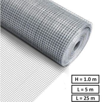 Електрозаварена мрежа HOBBY FENCE, RO 81963, RO 81970, 19 x 19 mm, ø 1.0 mm, поцинкована - ogradina.bg