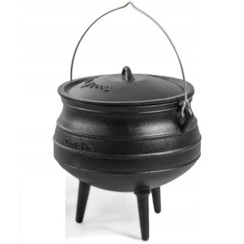 Чугунено гърне за готвене Cook King с капак, 6 L - ogradina.bg