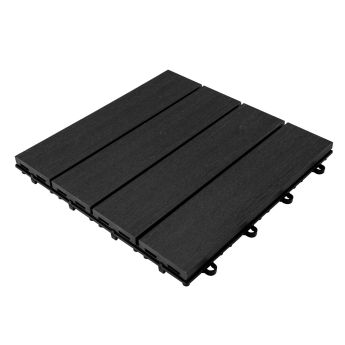 Премиум декинг WPC плочки ГРАФИТ 30х30 cm FR-DT 84704 - ogradina.bg