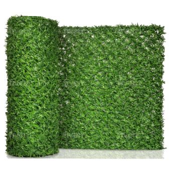 Плетена оградна мрежа с декоративно PVC покривало Grass Fence Premium - ogradina.bg