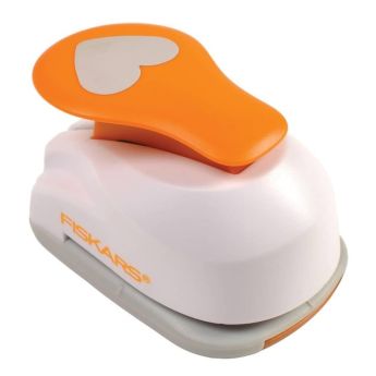 Перфоратор за хартия Fiskars сърце ∅2.5 cm 1004646 - ogradina.bg