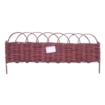 Декоративна плетена ограда ЕСТЕСТВЕНА ВЪРБА H=45 cm L=100 cm  JLY-10Q045 - ogradina.bg
