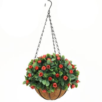 Декоративна висяща кошница МИНИ РОЗА UV ∅36 cm MZ 172011C - ogradina.bg