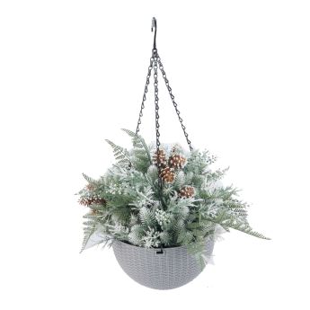 Външна украса висяща кошница SNOWLINE H=30 cm 172042A - ogradina.bg